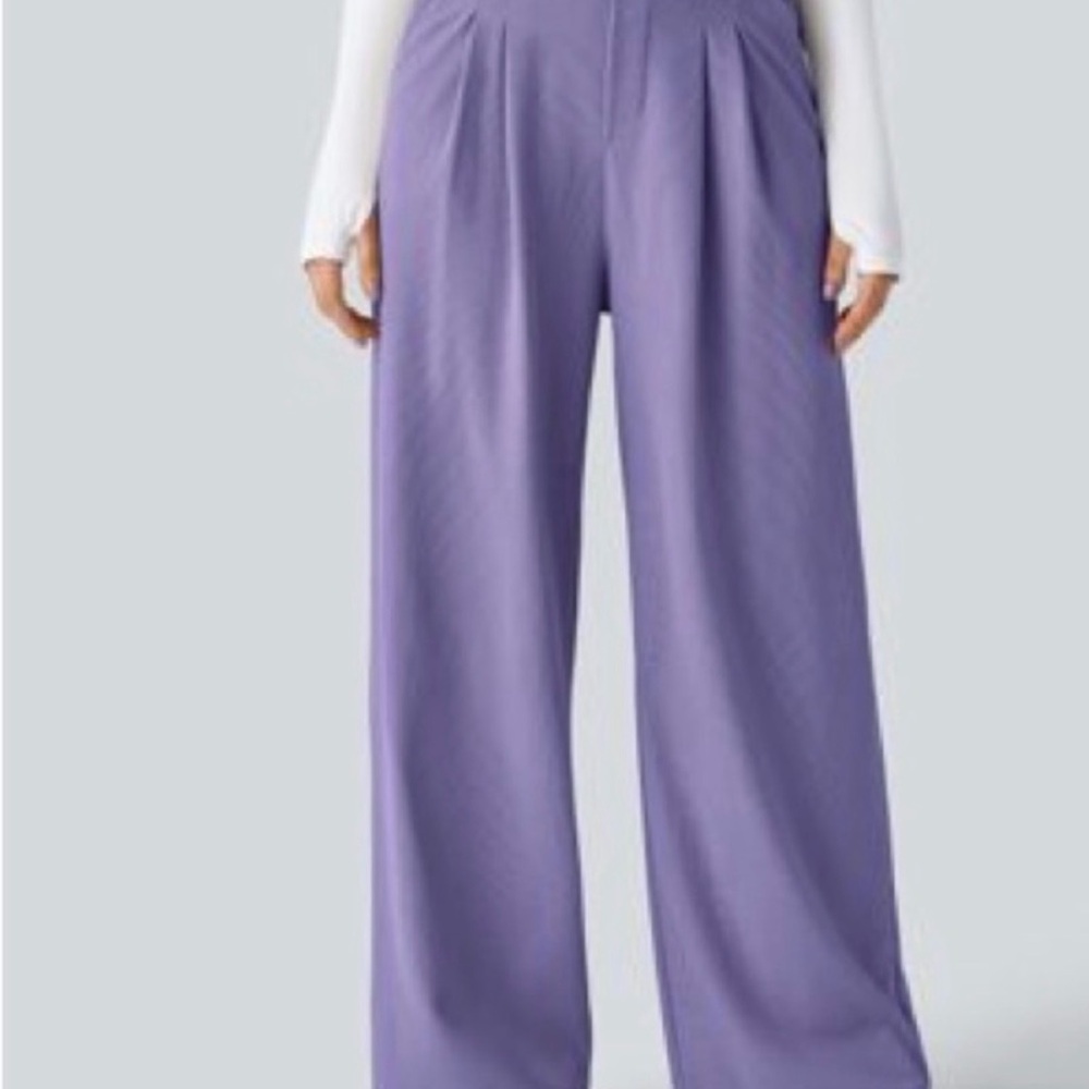 HALARA Lavender Wide-Leg Pants